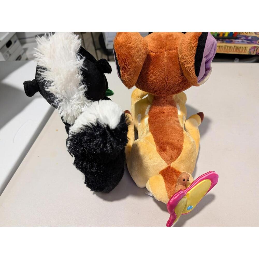 Disney Store Bambi And Flower Stuffies Plush 8 Inches - Picture 2 of 8